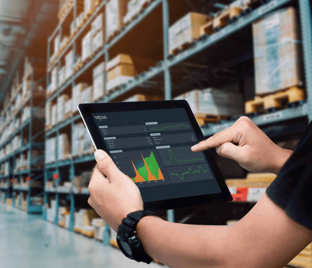 Photo of someone holding tablet