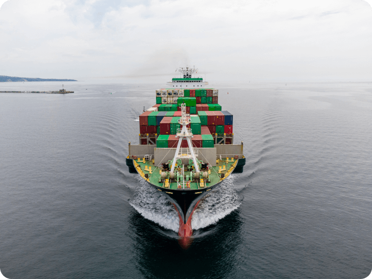 Photo of a freight ship